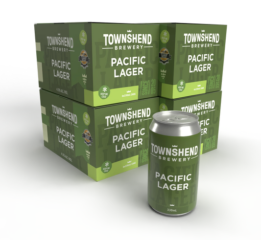 Townsend Brewery Pacific Lager 24 Pack of 330ml Cans