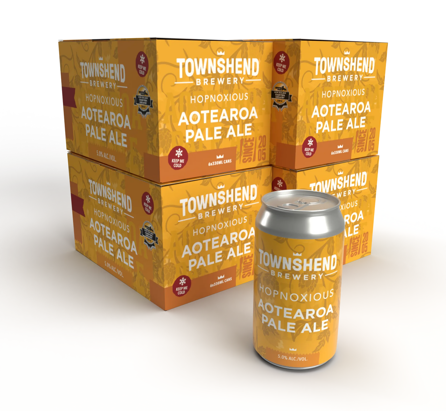 Townshend Hopnoxious Aotearoa Pale Ale Cans 24 Pack