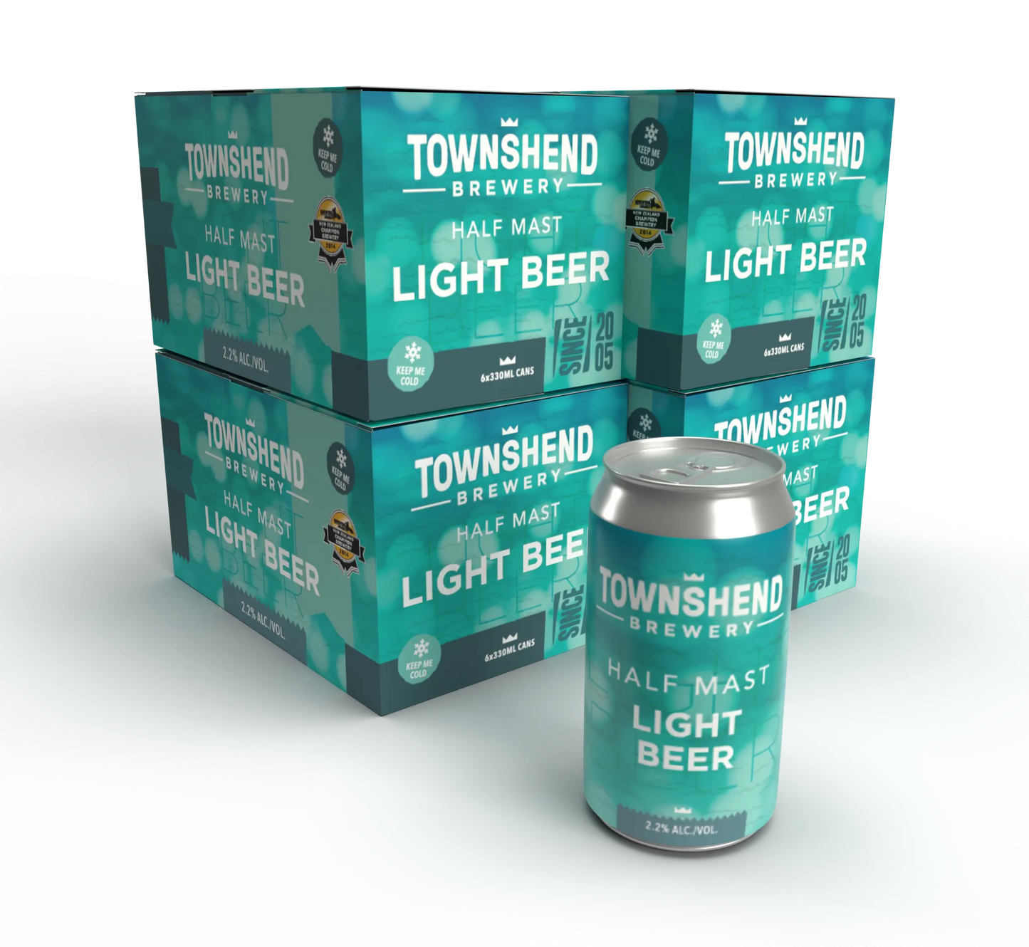 Townshend Half Mast Light Beer 24 Pack Cans