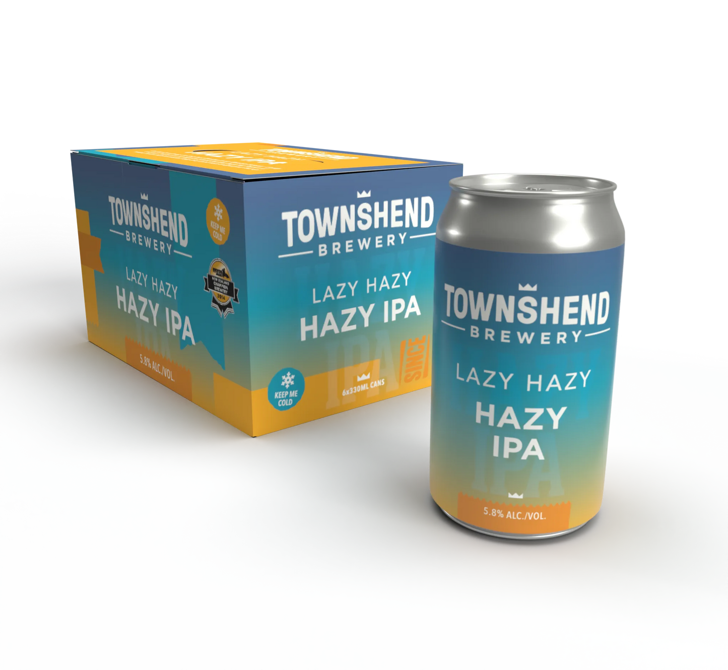 Townshend Lazy Hazy IPA 6 Pack Cans