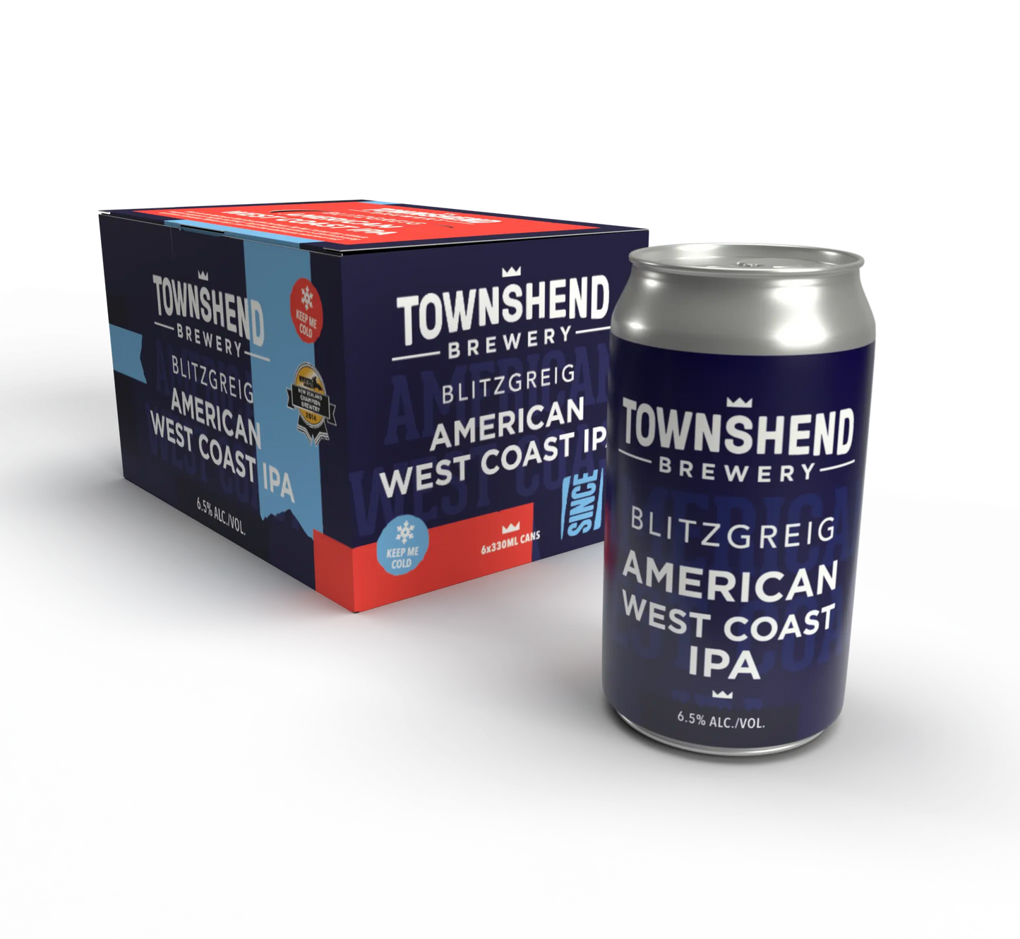 Townshend Blitzgreig American West Coast IPA 6 Pack Cans