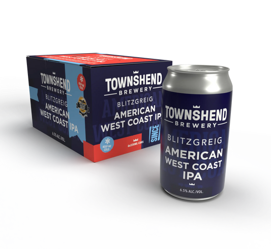 Townshend Blitzgreig American West Coast IPA 6 Pack Cans